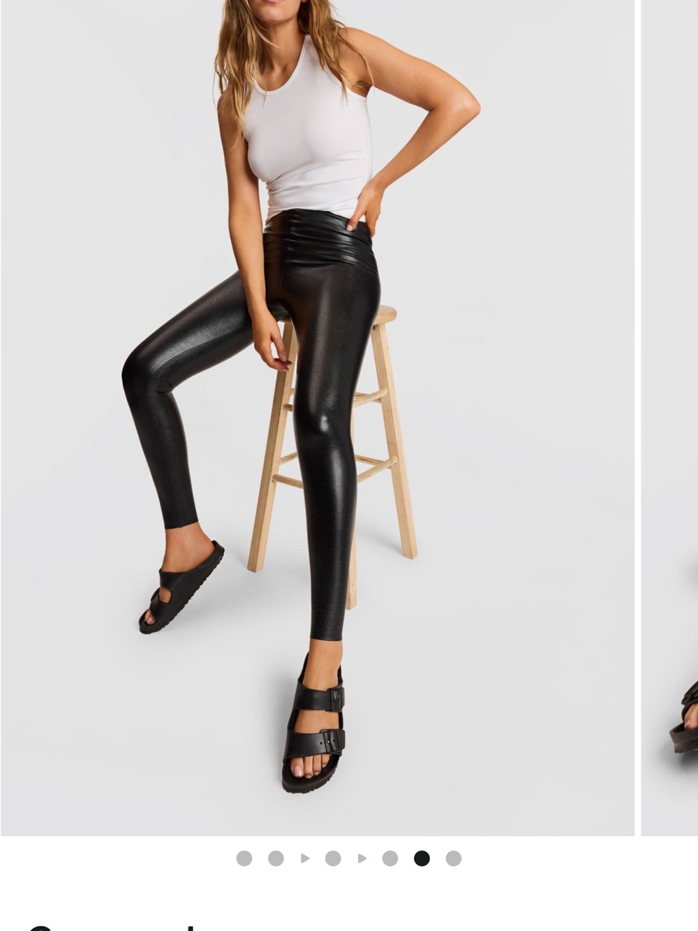 Commando Black High-Shine Faux-Leather Leggings